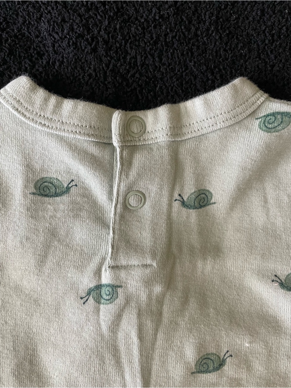 Carters newborn Expert Crawler Snail Print One-Piece Bodysuit Green spring - Picture 4 of 4
